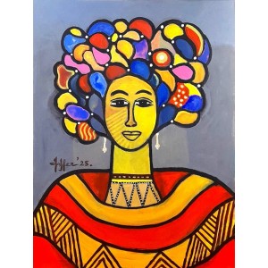 Wahab Jaffar, 36 x 48 Inch, Acrylic on Canvas, Figurative Painting, AC-WJF-059